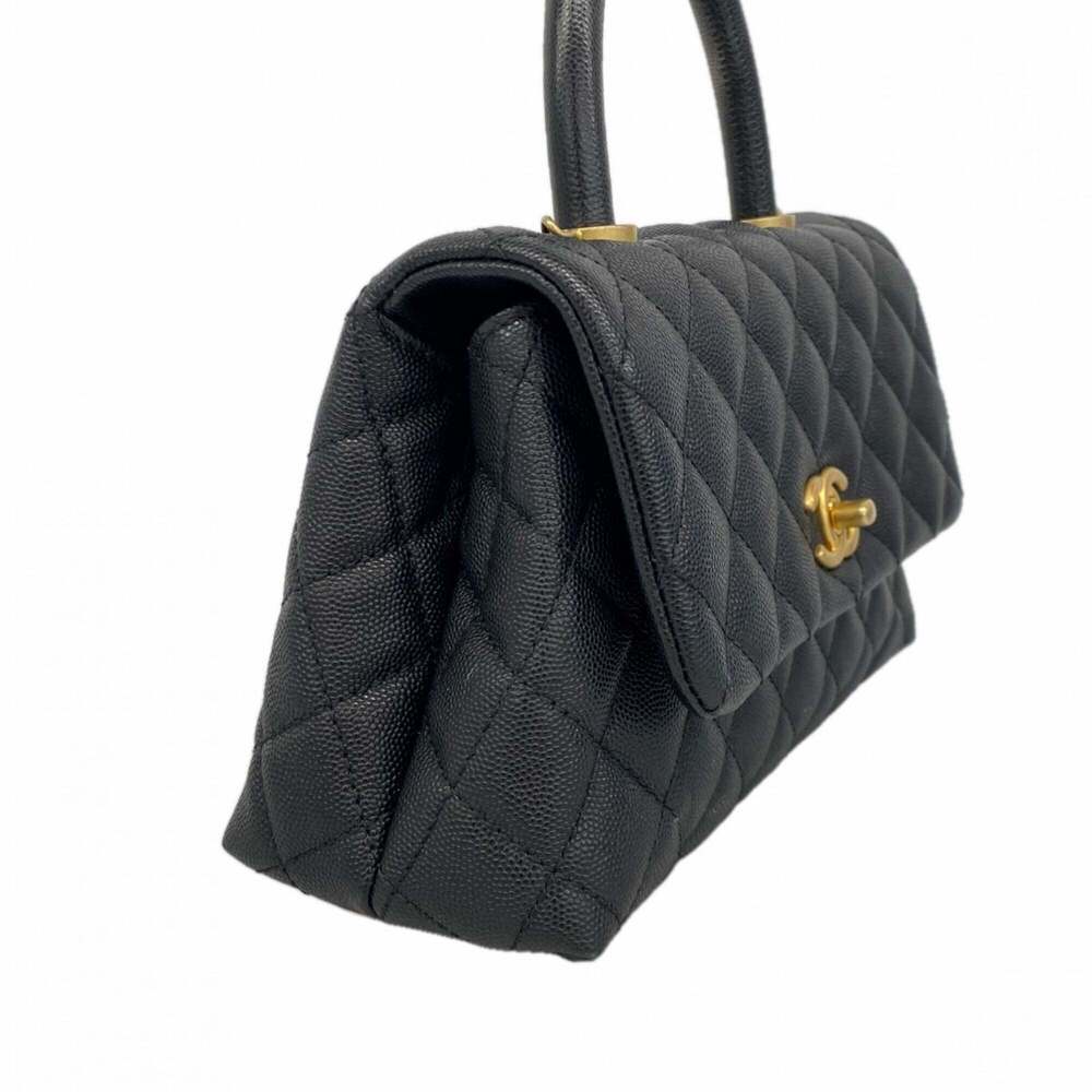 Chanel Matelassé Chain Shoulder Bag with Coco Handle, Caviar Leather, Black, ... - Picture 2 of 12